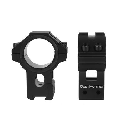 China High Profile 11mm Dovetail Double Rings Hunting Scope Mount CNC Machining 25.4mm/30mm For Tactical Sight Optics Shooting High Profile Dovetail for sale