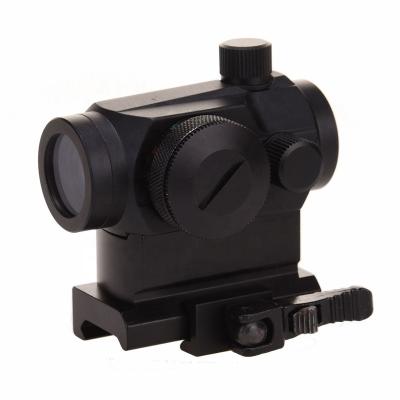 China Mini Tactical 1X24 Dot Sight 20mm Quick Release Red Green Illuminated Scope Hunting Scope Red Dot for sale