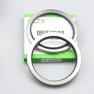 China Oil Resistance Stainless Steel PTFE Air Compressor Lip Seal Shaft Seal 100*120*10 for sale