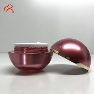 China Skin Care Cream Sale Jar Shape Acrylic Face Cream Jars Lip Balm Ball Container Container Acrylic Cream Jar for sale