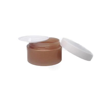 China Skin Care Round Empty Cosmetic Cream Jar Plastic Pink Acrylic Jar With Round Lid for sale