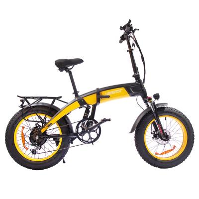 China Wholesale aluminum alloy wheel 20x4.0inch 48V/12.8Ah lithium e bike 48V/1000w brushless motor folding fat tire electric bike for sale