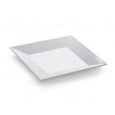 China Best Quality Sustainable Melamine Tableware Melamine Plastic White Square Dish for sale