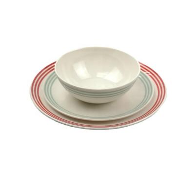 China Sustainable Unbreakable Food Grade Melamine Dinnerware Set Party Dinnerware Set for sale