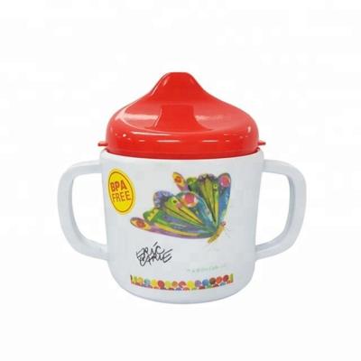 China Sustainable Food Grade Melamine Baby Sippy Cup for sale