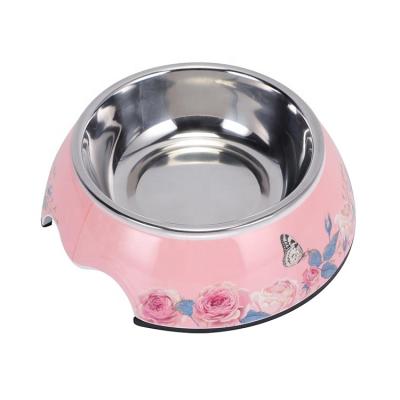 China Durable Anti Slip Printing Melamine Custom Dog Food Bowl for sale