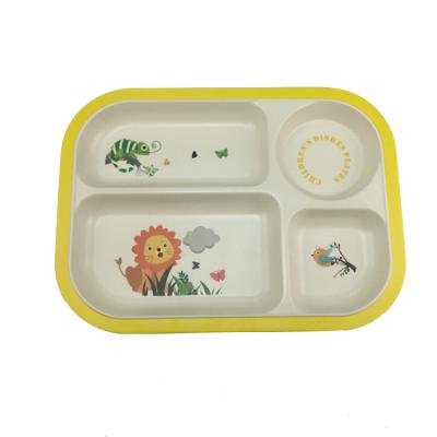 China Eco-Friendly Severed Bamboo Fiber Dish For Kids for sale