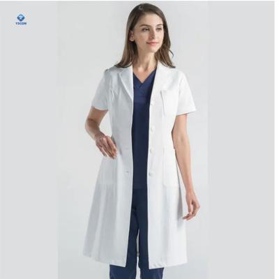 China Summer Medical Doctor Suit Uniform Long Sleeve Style Spring Doctor's Short Coat for sale