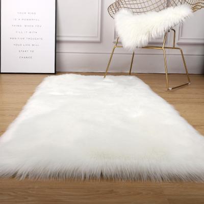 China 4 x 6 Feet Washable Faux Fur Blanket Sheepskin Rugs and Blankets Living Room Area Rugs for sale