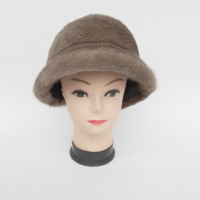 China 2017 waterproof real fur hat fashion lady winter mink fur hot sale hat for sale