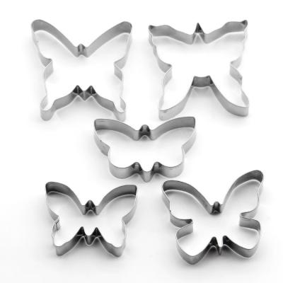 China Disposable Cookie Cutter Butterfly Mold Stainless Steel Sets Animal For Kids Gift Kid Home Kitchen DIY Baking Cake Decorating Tools for sale