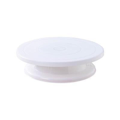 China Viable Round Plastic Cake Turntable Decorating Stand For Cake Decorating Supplies Tools Turning Non-slip Rubber Bottom for sale