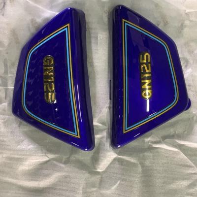 China ABS Plastic Material ABS Plastic Material Blue Red Black Color GN125 KTD Motorcycle Fuel Tank Side Cover for sale