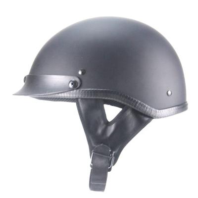 China DOT Matt Black Cheap Motorbike Accessories Half Face Half Face Motorcycle Helmet for sale