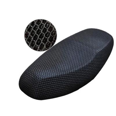 China Cool Breathable Waterproof Heatproof Customize 3D Heat Proof Air Cool Breathable Mesh Hole Fabric Waterproof Seat Cover Cushion Motorcycle Scooter ATV for sale