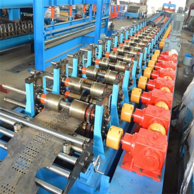 China 12m*1.5m*1.2m Scaffold Plank Roll Forming Machine 18 Roller Stations for sale