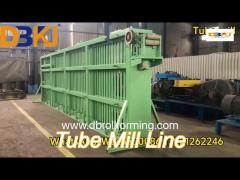 DB50 High Frequency Welding Tube Mill Line Galvanized Steel Square Pipe