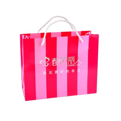 China Recycled Materials Custom Colorful Kraft Paper Bags with Handles for Gift Shopping Sweet Food Paper Gift Bags for sale