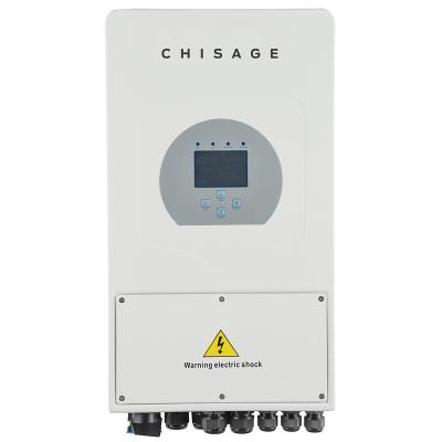 China 5kW Single Phase On Grid And Battery-Linked Hybrid Solar Inverter For Home 330W*580H*232D(mm) for sale