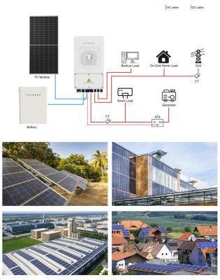 China IP65 three phase single phase hybrid inverter 3kw 5kw 8kw 10kw 12kw 15kw in current match 48V lead acid or lithium battery 580*330*232mm for sale