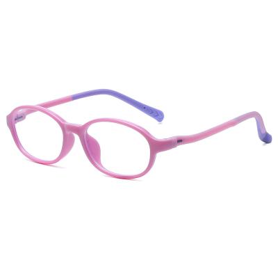 China For Blue Light Blocking Hot Selling Fashionable Glass Eyeglasses Frame Silicone Face Fully Fitted Computer Blu Ray Children Glass for sale