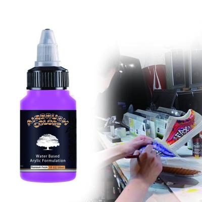 China SAGUDIO Airbrush Paint Fluorescein Color Water Based Multifunctional Acrylic Paint for sale