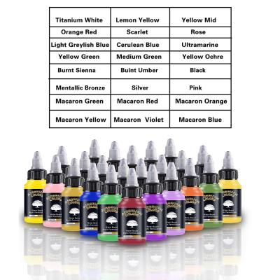 China SAGUDIO Water Based Waterproof 24 Colors Spray Paint Acrylic Paint For Leather Wood Glass Wall for sale