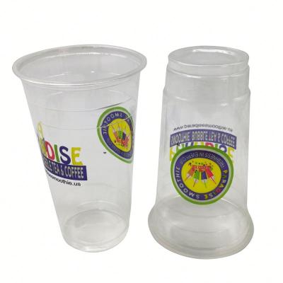 China 5oz-32oz High quality hard disposable clear plastic cup for sale