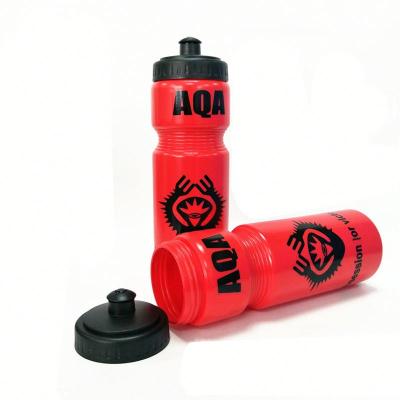 China OEM logo printing plastic bicycle sport water bottle 700ml white sports Drinking Water Bottle for sale