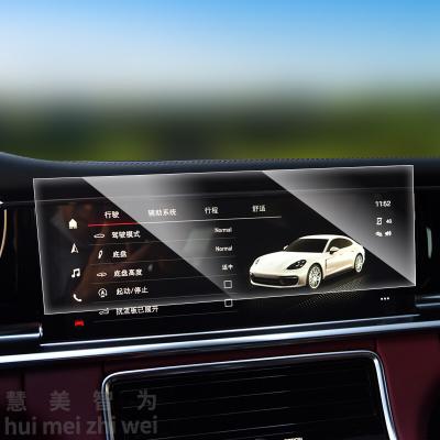 China Automobile wholesale navigation protector touch screen car navigation screen factory GPS steel film for Porsche 2021 Panamera for sale