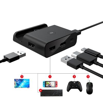 China Type-c enabled devices 5 in 1 type c hub hdm to tv monitor for switch dock usb c dock station for NS Samsung S22 for sale