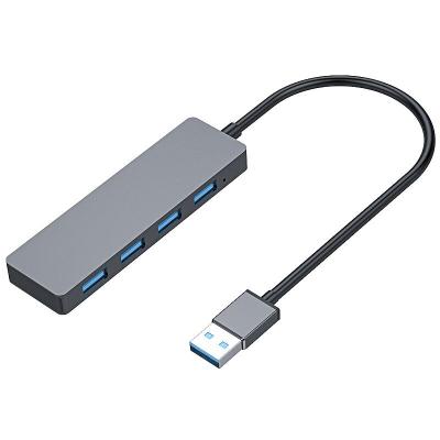 China Laptop. 4*USB 3.0 Smartphone Hub USB 3.0 High Speed ​​Data Transfer With SD TF Card Reader For Dell Hp Laptop Mac Windows for sale