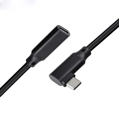 China Usb 3.1 type c video game player 1m 2m 5m 90 degree angle extend cable palladium 100w usb c charging cable for sale