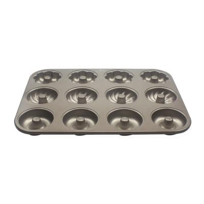 China Sustainable High Quality Carbon Steel 12 Cups Cake Mold CakeTools Bakeware Tools for sale