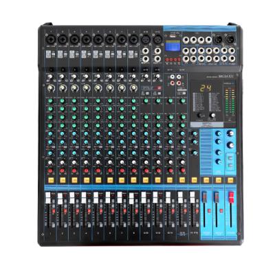 China Concert 16 Channel Sound Mixer Console Sound DJ Audio Mixer For Professional Sound System DJ Mixer for sale