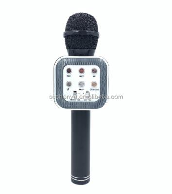 China Lights Singing Microphone Wireless Microphone Handheld Microphone Maker for ktv and home use for sale