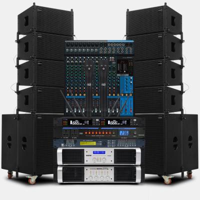 China Yes Line 12 Inch Line Array Dual Line Speaker DJ Speakers Surround Powered DJ Speakers for sale