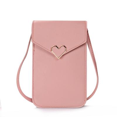 China 100% factory price eco-friendly fashion cute phone bags for ladies love cell phone bags for sale