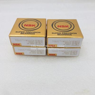 China NSK  High Precision Angular contact ball bearing   7202CTYNSULP4 for sale