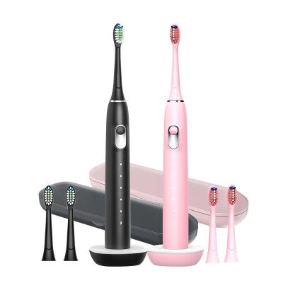 China New Arrival IPX7 Waterproof Patent 5 Modes Sonic Toothbrush Ultrasonic Vibration Cleaning Adult Wireless Charging Electric Toothbrush for sale