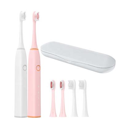 China Dropshipping Sonic Electric Toothbrush Ultrasonic Powerful Cleaning Factory With Free Original 2 Replacement Brush Head for sale