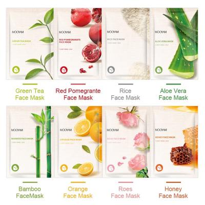 China Moisturizer Fruit FaceMask Skin Care Organic Vitamin C Sheet Mask Form And Face Use Moisturizing Korean Facial Mask for sale