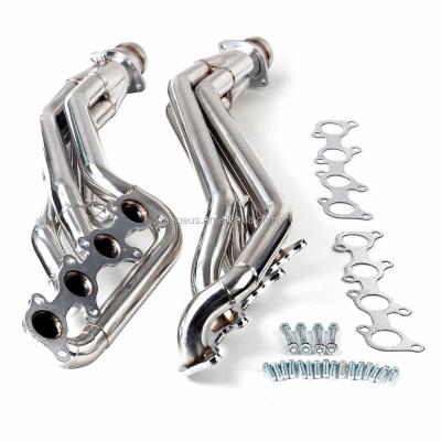 China 304 Stainless Steel For Mustang GT 5.0L V8 2011-2015 Long Tube Stainless Exhaust Manifold Header for sale