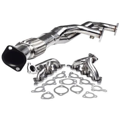 China DIVERSE Stainless Steel TUR BO HEADER & DOWNPIPE/EXHAUST FITS 91-99 MIT 3000GT VR-4 GTO/STEALTH for sale