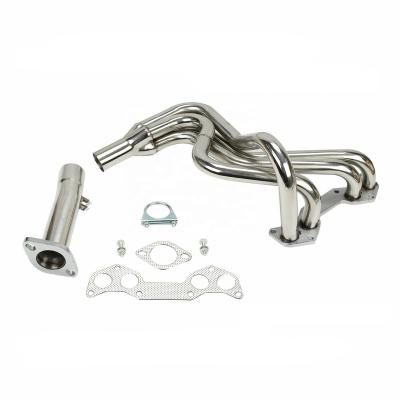 China Stainless Steel EXHAUST MANIFOLD PERFORMANCE HEADER FIT B2000 B2200 86-93 2.0L 2.2L RACE CAR for sale