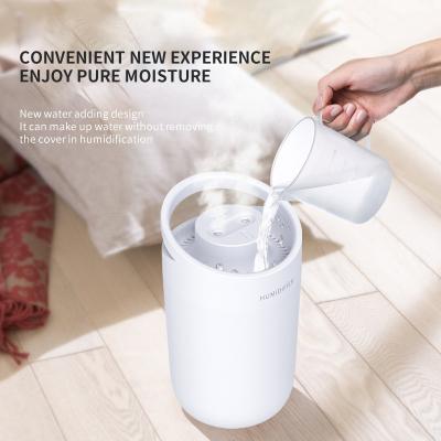 China 60H Hotel Humidifiers for Bedroom Cool Mist Top Fill for Baby Nursery Kids and Super Quiet Dual 3L Mist Sprayer Humidifiers for sale