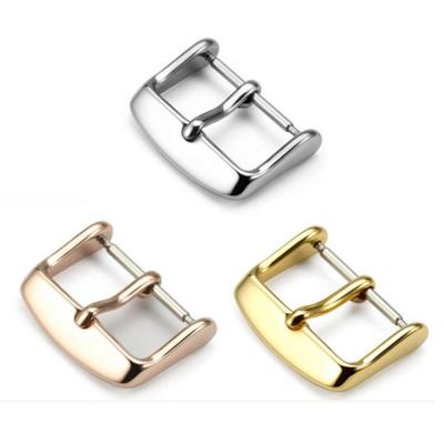 China 12mm 14mm 16mm 18mm 20mm 22mm Luxury Metal Watch Buckle For Apple Watch Series 1 2 3 4 5 Band Strap Stainless Steel Clasp Accessories for sale