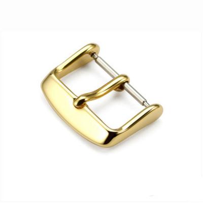 China Luxury Stainless Steel Watch Buckle 8 10 12 14 16 18mm Metal Silver Gold Black Watch Bands Fasten Clasp Watch Accessory for sale