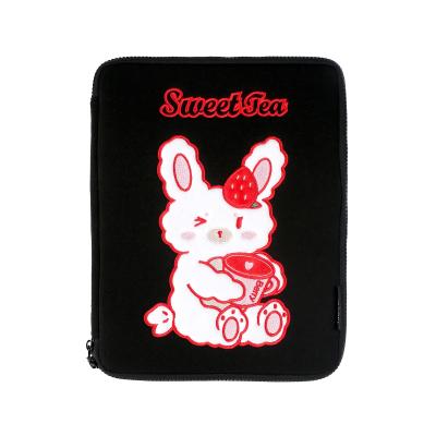 China Cute Nbear 11inch Fashion Cotton Korea Laptop Unique Black Sleeve Case Shockproof Laptop Bags For Women for sale