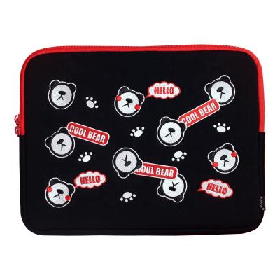 China Unique Nbear 11inch Custom Material Cotton Laptop Sleeve Sleeve Korea Tablet Shockproof Pouch For Women Men for sale